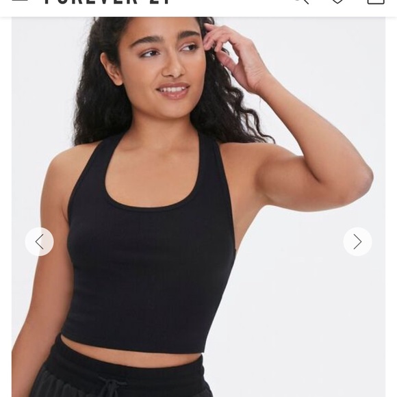 Forever 21 Tops - Forever 21 Active Racerback Crop Top